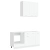 vidaXL Kitchen Unit LYON 5 pcs White Engineered Wood