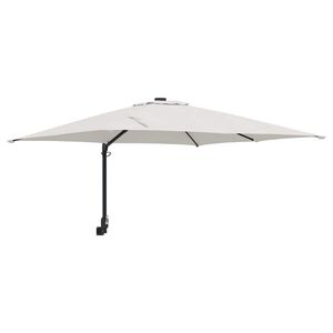 vidaXL Garden Parasol Sand 248.5 x 247.5 x 160 cm Polyester and Steel