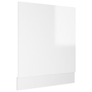 vidaXL Dishwasher Panel | High gloss white | Engineered wood | One size