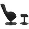 vidaXL Egg Chair with Footstool Black Velvet