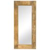 vidaXL Mirror | Brown | Solid mango wood, glass | 50x110cm | Decorative Inlays