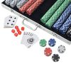 vidaXL Poker Set with 1000 Chips Aluminium