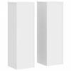 vidaXL Plant Stands 2 pcs White 25x25x80 cm Engineered Wood