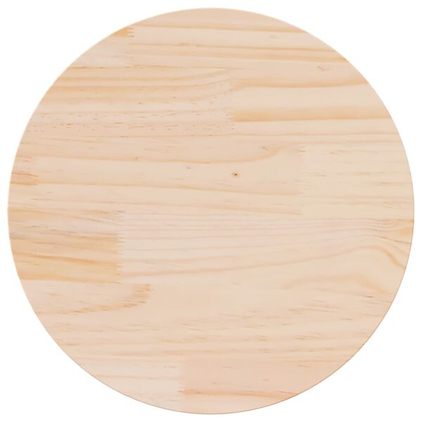 vidaXL Table Top Round &Oslash;60x3 cm Solid Wood Pine
