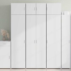 vidaXL Highboard White 70x42,5x185 cm Engineered Wood
