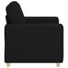 vidaXL Sofa Chair Black 100x78x80 cm Fabric