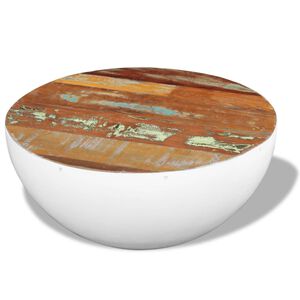 vidaXL Coffee Table | Multicolour | Solid reclaimed wood, Steel | Medium