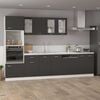 vidaXL Dishwasher Panel Lyon Grey 59.5x3x67 cm Engineered Wood