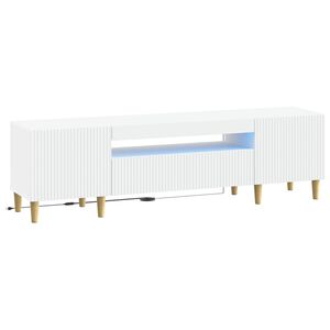 vidaXL LED TV Cabinet White Engineered Wood