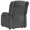 vidaXL Electric Stand up Massage Recliner Chair Dark Grey Fabric