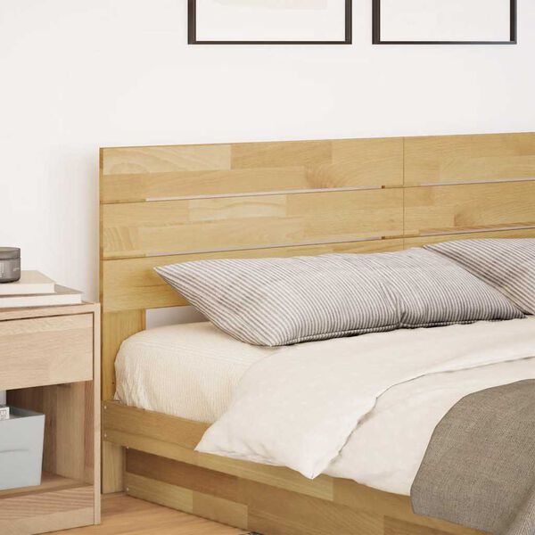 vidaXL Headboard 180 cm Solid Wood Oak