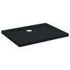 vidaXL Shower Base Tray with Dots 90 x 70 x 4 cm ABS Black