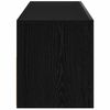 vidaXL TV Cabinet Black Oak 75 x 35 x 40 cm Engineered Wood