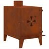 vidaXL Camping Stove 35x50x60 cm Corten Steel