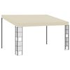 vidaXL Wall-mounted Gazebo 3x4 m Cream Fabric