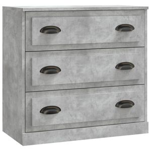 vidaXL Sideboard Concrete Grey 70x35.5x67.5 cm Engineered Wood