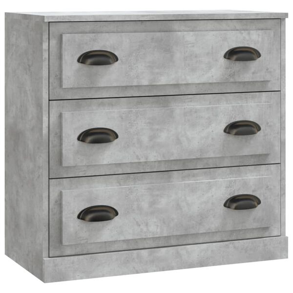 vidaXL Sideboard Concrete Grey 70x35.5x67.5 cm Engineered Wood