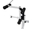 vidaXL Weight Bench with Weight Rack, Barbell and Dumbbell Set 90 kg