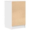 vidaXL Bedside Cabinet with 3 Drawers White 39x35x65 cm