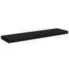 vidaXL Floating Wall Shelves 2 pcs Black 90x23.5x3.8 cm MDF