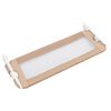 vidaXL Toddler Safety Bed Rail Taupe 102x42 cm Polyester