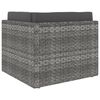 vidaXL 7 Piece Garden Lounge Set Poly Rattan Grey