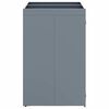 vidaXL Wheelie Bin Storage for 2 Bins Light Grey 136 x 77.5 x 121.5 cm