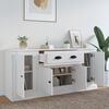 vidaXL Sideboards 3 pcs White Engineered Wood