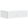 vidaXL Wall-Mounted Side Table White 87.5 x 34.5 x 17 cm