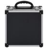 vidaXL CD Case for 40 CDs Aluminium ABS Black