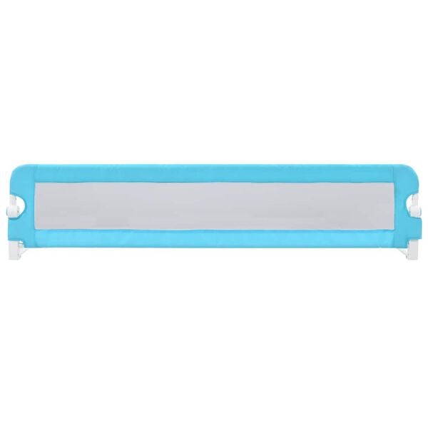 vidaXL Toddler Safety Bed Rail Blue 180x42 cm Polyester