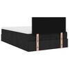 vidaXL Ottoman Bed with Mattress Black King Single Fabric