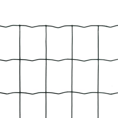vidaXL Euro Fence Steel 10x1.0 m Green