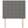 vidaXL Headboard Dark Grey 100x5x118/128 cm Fabric