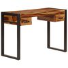 vidaXL Desk with 2 Drawers 110x50x77 cm Solid Acacia Wood