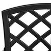 vidaXL Garden Chairs 4 pcs Cast Aluminium Black