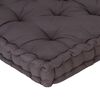 vidaXL Pallet Floor Cushion Cotton 120x80x10 cm Anthracite
