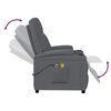 vidaXL Stand up Massage Chair Anthracite Faux Leather