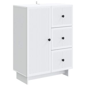 vidaXL Sideboard White 66 x 34.5 x 90 cm Engineered Wood