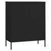 vidaXL Storage Cabinet Black 80x35x101.5 cm Steel