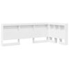 vidaXL Storage Headboard White 90 cm Engineered Wood