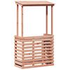 vidaXL Outdoor Bar Table with Roof 112.5x57x195.5 cm Solid Wood