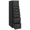 vidaXL Mobile File Cabinet Anthracite 28x41x109 cm Metal