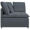 vidaXL Modular Sofa Corner Module with Cushions Dark Grey 100 cm