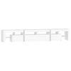 vidaXL TV Cabinet with LED Lights White 230x36.5x40 cm