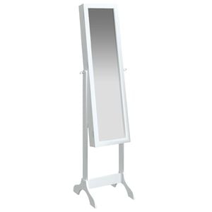 vidaXL Free-Standing Mirror White 34x37x146 cm