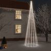 vidaXL Christmas Tree with Spike Cold White 1134 LEDs 800 cm