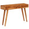vidaXL Console Table Solid Acacia Wood with Carved Drawers 118x30x80cm