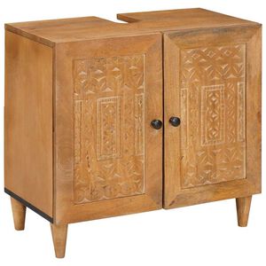 vidaXL Bathroom Sink Cabinet Light Brown 62 x 33 x 58 cm