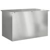 vidaXL Outdoor Storage Box Silver 80 x 50.5 x 50 cm Steel